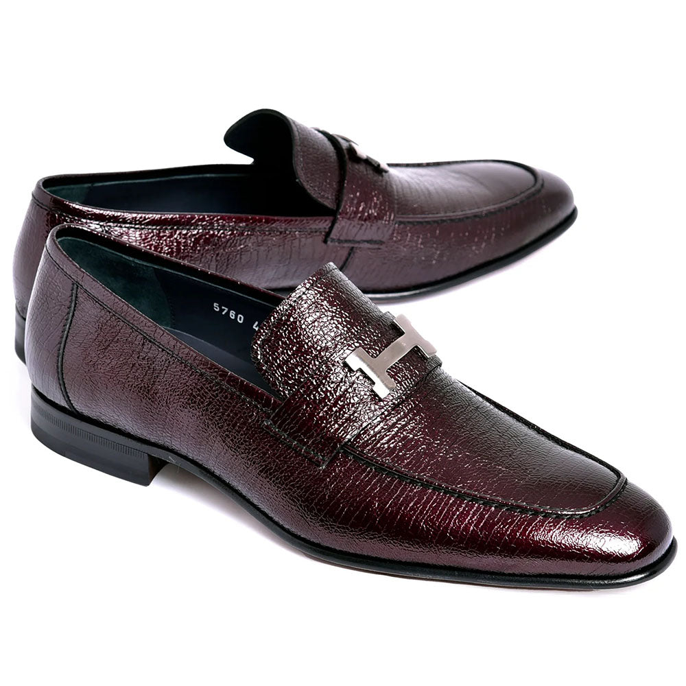 Corrente C01999-5760V Vita H-Buckle Loafer Burgundy