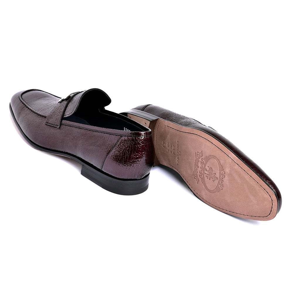 Corrente C01999-5760V Vita H-Buckle Loafer Burgundy