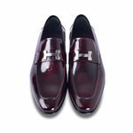 Corrente C02000-5760-H Buckle Loafer Shoes Burgundy