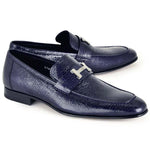 Corrente C02001-5760 H Buckle Vita Loafers Navy
