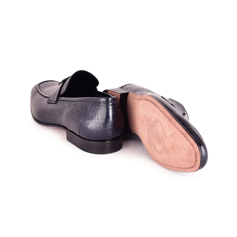 Corrente C02001-5760 H Buckle Vita Loafers Navy