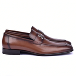 Corrente C02-5760-H Buckle Loafer Shoes Brown