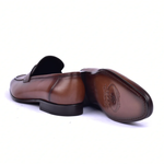 Corrente C02-5760-H Buckle Loafer Shoes Brown