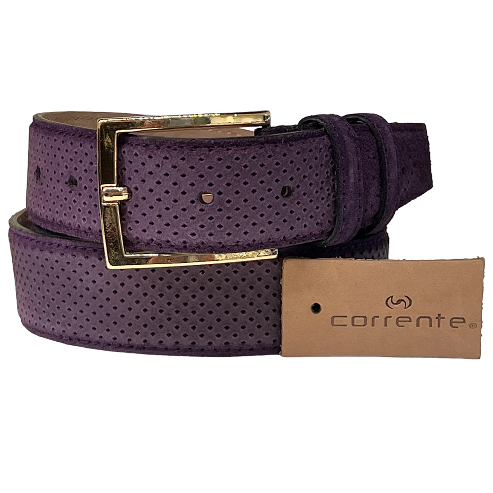 Corrente CBelt-5760 Suede Belt Purple