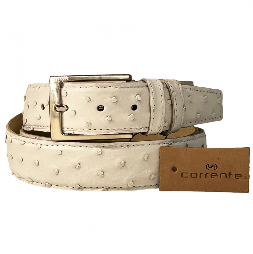 Corrente CBelt-5776-5405 Ostrich Belt White
