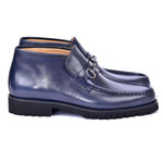 Corrente C0301-5786 Bit Buckle Ankle Boots Navy