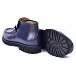 Corrente C0301-5786 Bit Buckle Ankle Boots Navy