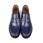 Corrente C0301-5786 Bit Buckle Ankle Boots Navy