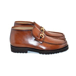 Corrente C030-5786 Bit Buckle Ankle Boots Tan