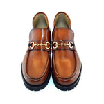 Corrente C030-5786 Bit Buckle Ankle Boots Tan