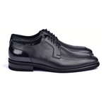 Corrente C0011-5876 Deerskin Lace-up Shoes Black