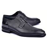 Corrente C0011-5876 Deerskin Lace-up Shoes Black