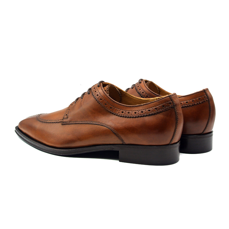 Zelli Mario Italian Calf Split Toe Lace Up Brown