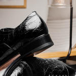 Caporicci 5950 Alligator Oxfords Black