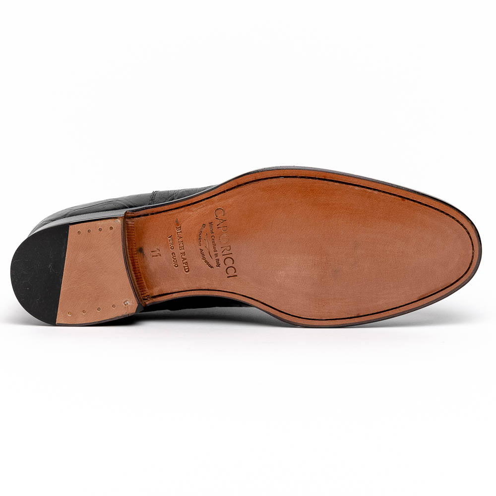 Caporicci 5950 Alligator Oxfords Black