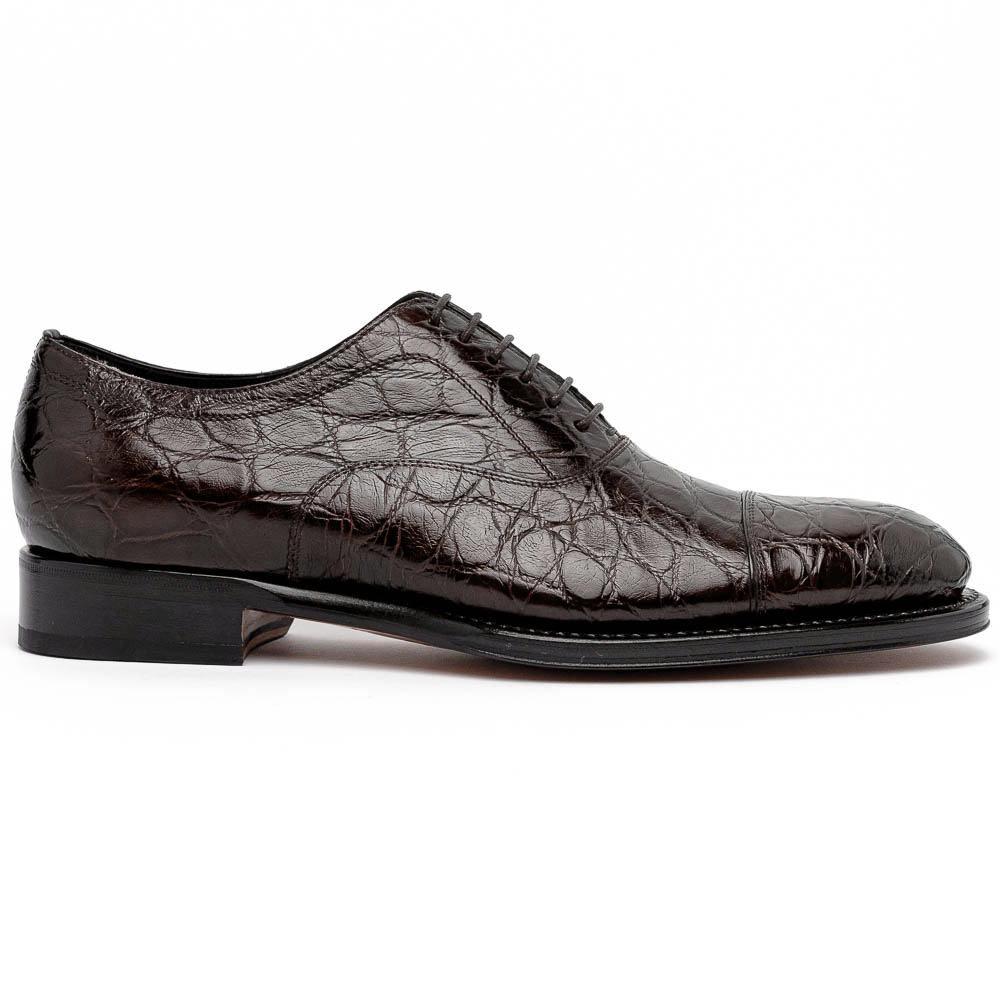 Caporicci 5950 Alligator Oxfords Brown