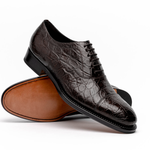 Caporicci 5950 Alligator Oxfords Brown