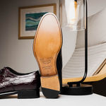 Caporicci 5950 Alligator Oxfords Burgundy