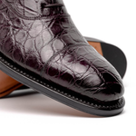 Caporicci 5950 Alligator Oxfords Burgundy