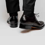 Caporicci 5950 Alligator Oxfords Brown