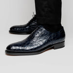 Caporicci 5950 Alligator Oxfords Navy
