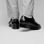 Caporicci 5951 Alligator Monk Strap Black