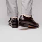 Caporicci 5951 Alligator Monk Brown Size 9