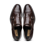 Caporicci 5951 Alligator Monk Brown Size 9