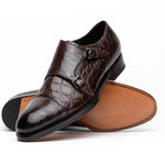 Caporicci 5951 Alligator Monk Brown Size 9
