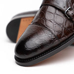 Caporicci 5951 Alligator Monk Brown Size 9