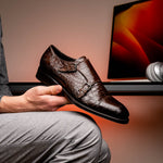 Caporicci 5951 Alligator Monk Brown Size 9
