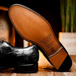 Caporicci 5952 Alligator Oxfords Black