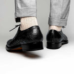 Caporicci 5952 Alligator Oxfords Black