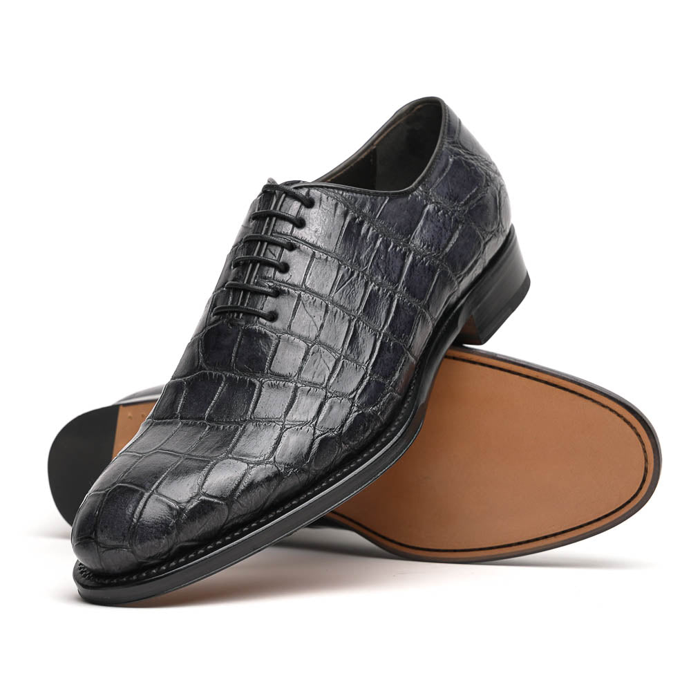 Caporicci 5952 Alligator Oxfords Grey Size 7
