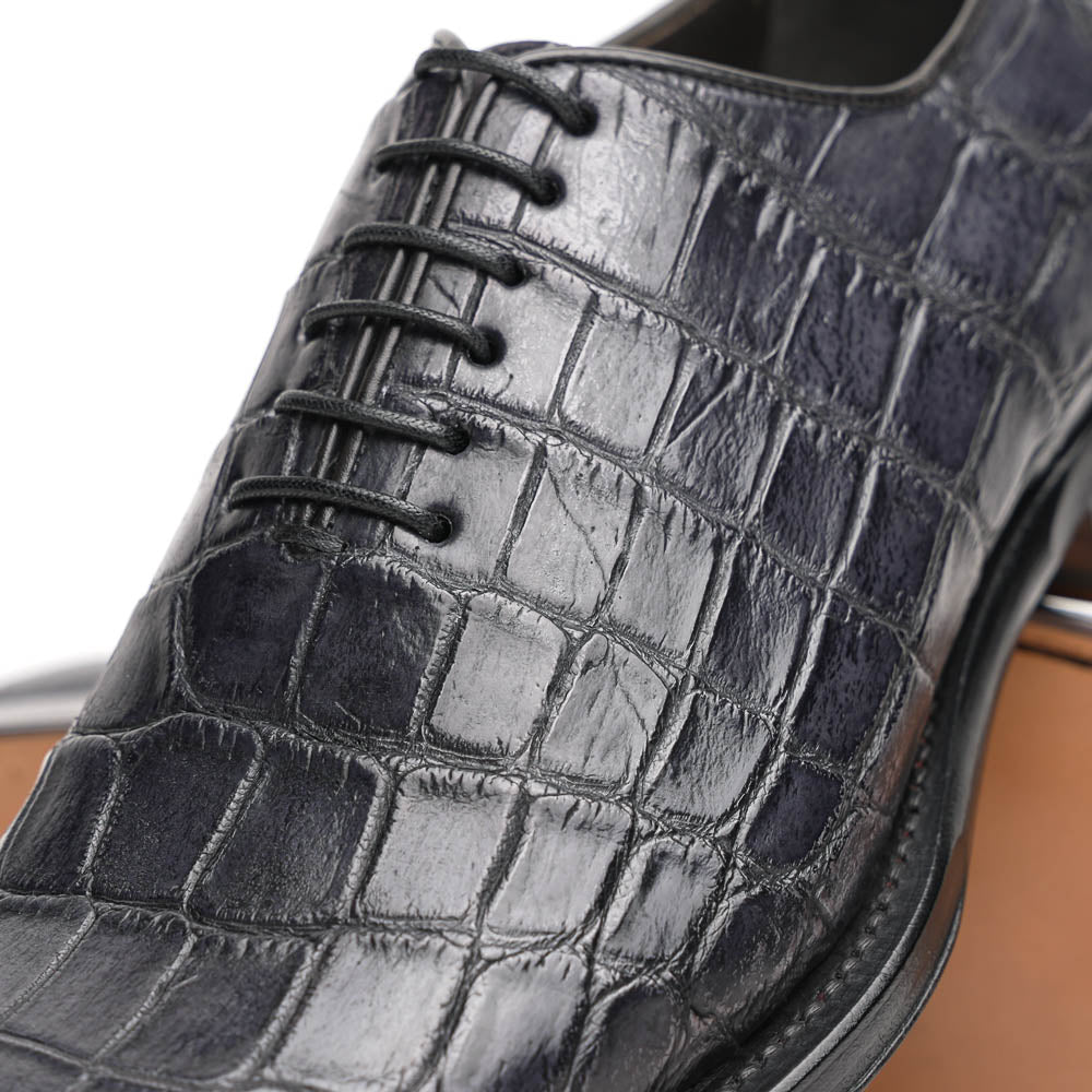 Caporicci 5952 Alligator Oxfords Grey Size 7