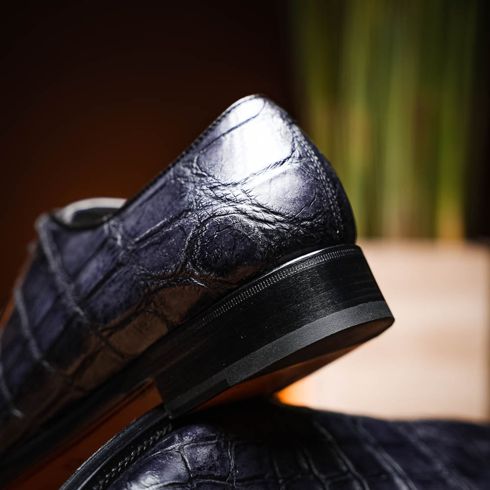 Caporicci 5952 Alligator Oxfords Grey Size 7