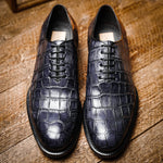 Caporicci 5952 Alligator Oxfords Grey Size 7