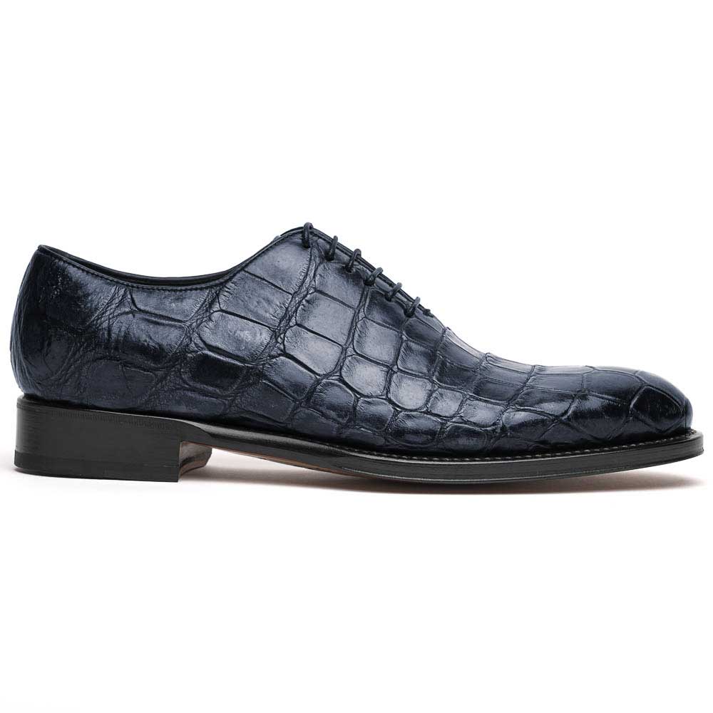 Caporicci 5952 Alligator Oxfords Navy