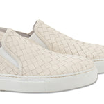 Calzoleria Toscana Kent Woven Slip-On Sneaker Off-White