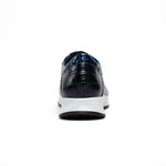 Maseratti Vidal 6002 Embossed Crocodile / Caiman / Ostrich Sneakers Blue