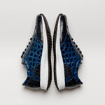 Maseratti Vidal 6002 Embossed Crocodile / Caiman / Ostrich Sneakers Blue