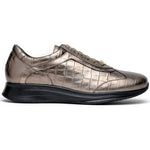 Maseratti Vidal 6002 Embossed Crocodile Sneakers Gold