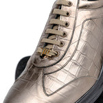 Maseratti Vidal 6002 Embossed Crocodile Sneakers Gold (Limited Edition)