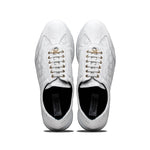 Maseratti Vidal 6002 Embossed Crocodile / Caiman / Ostrich Sneakers White