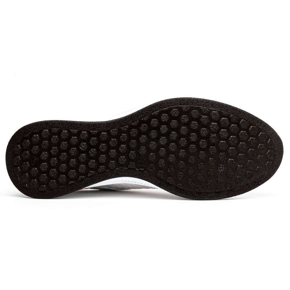 Maseratti Vidal 6002 Embossed Crocodile / Caiman / Ostrich Sneakers White