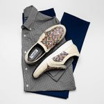 Maseratti Fresco 6003 Embossed Caiman & Azteca Sneakers Oryx