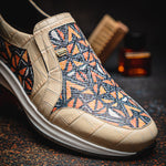 Maseratti Fresco 6003 Embossed Caiman & Azteca Sneakers Oryx