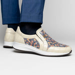 Maseratti Fresco 6003 Embossed Caiman & Azteca Sneakers Oryx