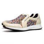 Maseratti Fresco 6003 Embossed Caiman & Azteca Sneakers Oryx