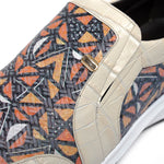 Maseratti Fresco 6003 Embossed Caiman & Azteca Sneakers Oryx